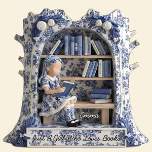 Bookworm Acrylic Plaque Personalized Gifts For Book Lover 04TODT171125
