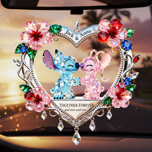 Happy Couple Car Hanging Ornament, Personalized Gifts For Couple 01qhta100126