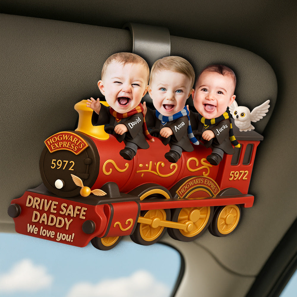 Drive Safe Daddy Car Visor Clip - Custom Photo Gifts For Dad 05natn310525