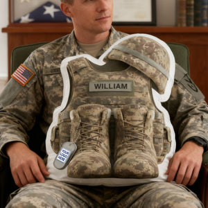 Honoring Heroes Pillow Personalized Gifts for Veterans 09OHLU151125