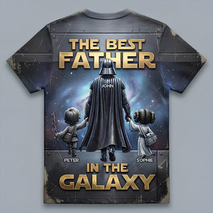 The Best Father In The Galaxy Shirt - Personalized Gifts For Dad 02NADT040426