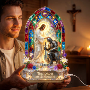 Christian Warrior Light Box Personalized Gifts For Christians 05TYDH030726
