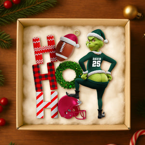 Funny Green Monster Santa Sport Lover Ornament - Personalized Gift For Sport Lover Ornament 05OHTN211025