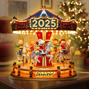 Vintage Carousel Light Box - Personalized Christmas Gifts 04PAQN311025