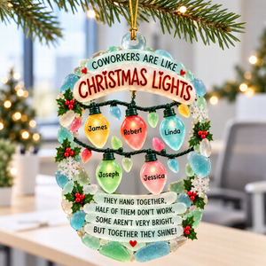 Coworker Christmas Light Ornament - Personalized Gifts For Coworker 04naqn091026