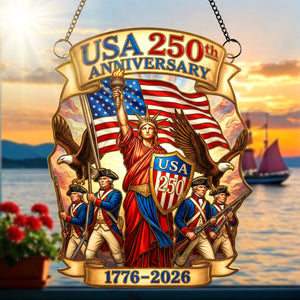USA 250th Anniversary Suncatcher Ornament – Gifts For Patriots 01paqn060326