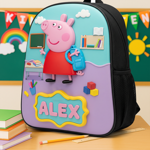 Cute Cartoon Character Backpack - Personalized Gifts For Kids Back To School 05QHLU040825