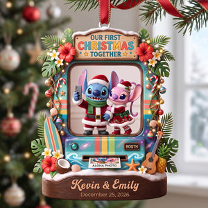 Our First Christmas Together Ornament - Personalized Gifts For Couple 05tota010826