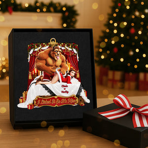 Personalized Gifts For Christmas, Naughty Couple Acrylic Ornament 01nata220925