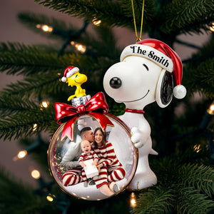 Snow Globe Custom Photo Ornament - Personalized Gift For Family 01PGLU011125