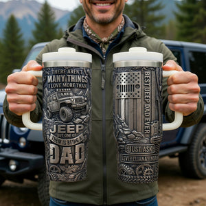 Built Tough Off-road Dad Tumbler With Handle, Personalized Gift For Off-road Loving Dads 04qhqn230526