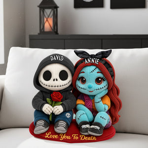Spooky Cute Couples Pillow - Personalized Gifts For Couples 08HULU111125
