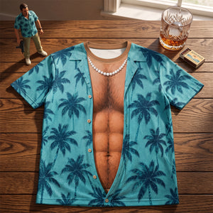 Funny Muscle Hawaiian Shirt - Personalized Gifts 04natn010726