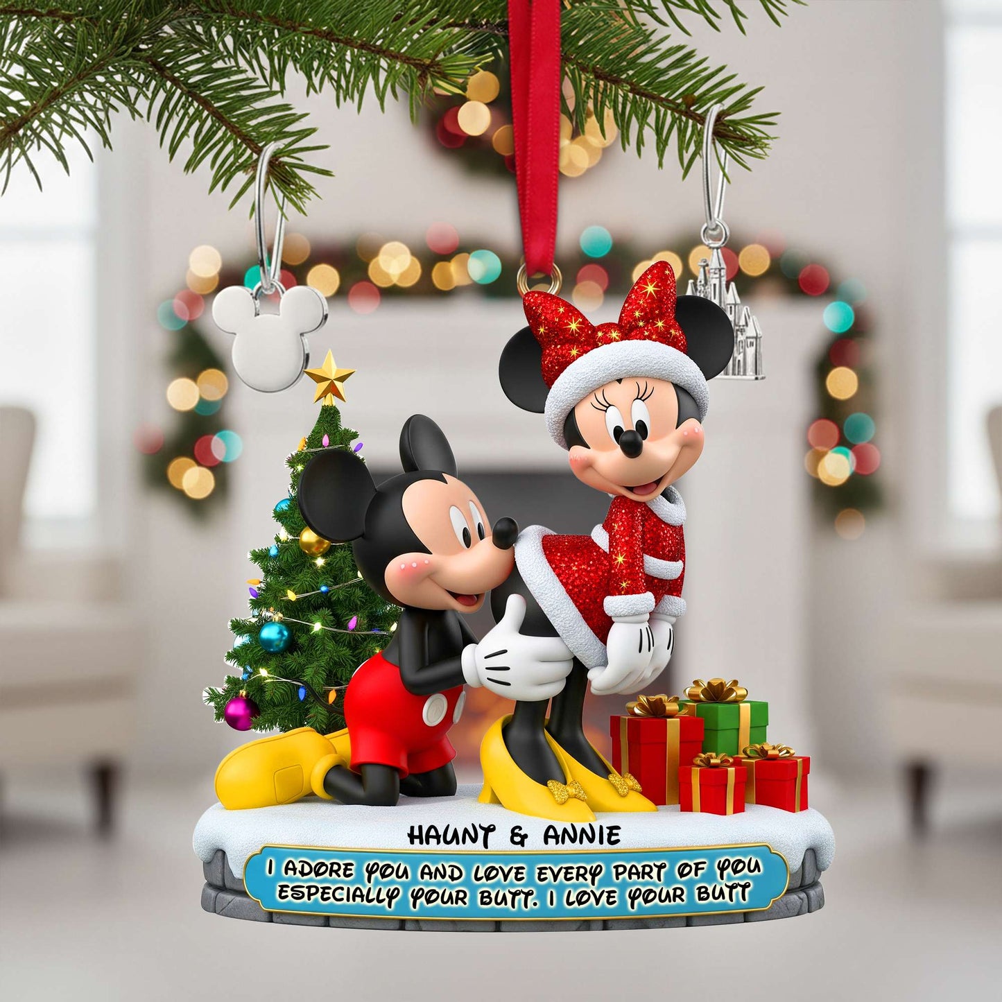 Couple Ornament - Personalized Gifts For Couple Christmas Ornament 06OHLU120925