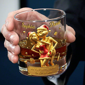 Cheeky Couple Drinking Glass - Personalized Gifts For Couples 06PGLU221025