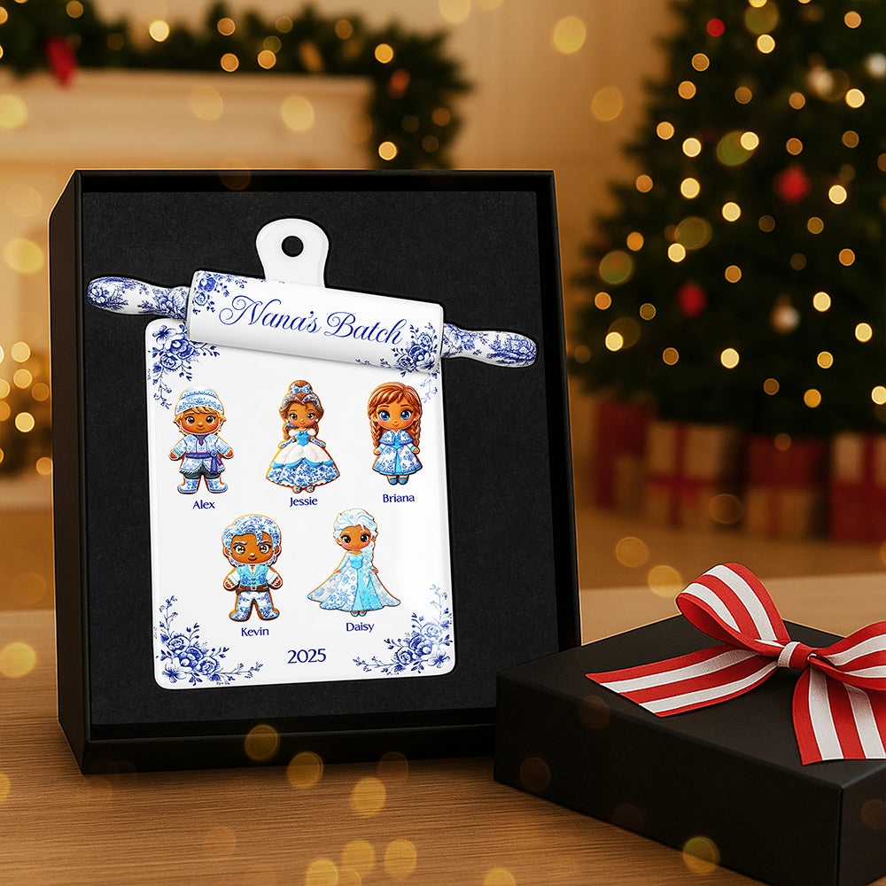 Grandma Toile de Jouy Ornament - Personalized Gifts For Grandma Christmas Ornament 02PGTA150925