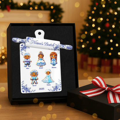 Grandma Toile de Jouy Ornament - Personalized Gifts For Grandma Christmas Ornament 02PGTA150925
