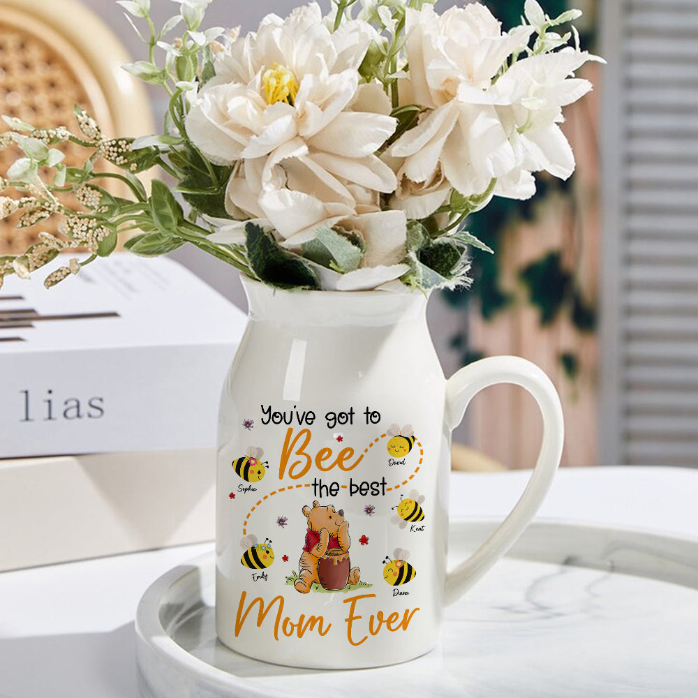Personalized Gifts For Mom Flower Vase Best Mom Ever 02naqn050324 - Flower Vase - GoDuckee