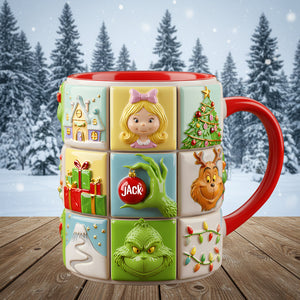 Holiday Characters Puzzle Coffee Mug Personalized Gifts For Christmas 05totn311025