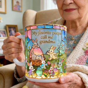 Easter Grandma's Cute Bunnies Coffee Mug, Personalized Gifts For Grandma & Mom 01qhtn300126