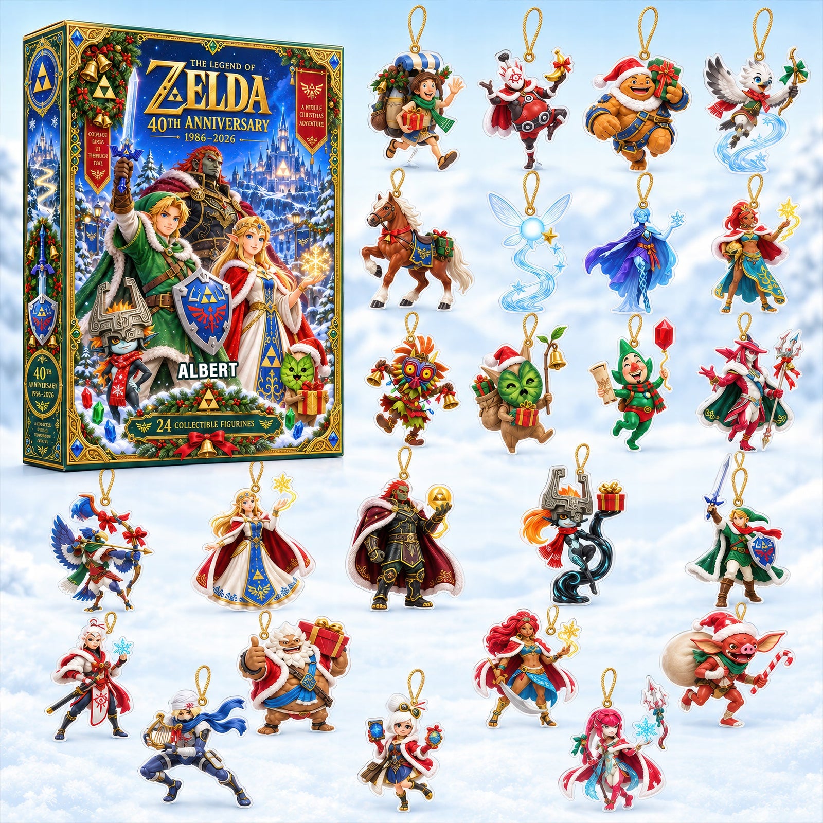 40th Years Of The Myth Christmas Advent Calendar Blind Box - Personalized Gifts For Game Lovers 011tyqn240926