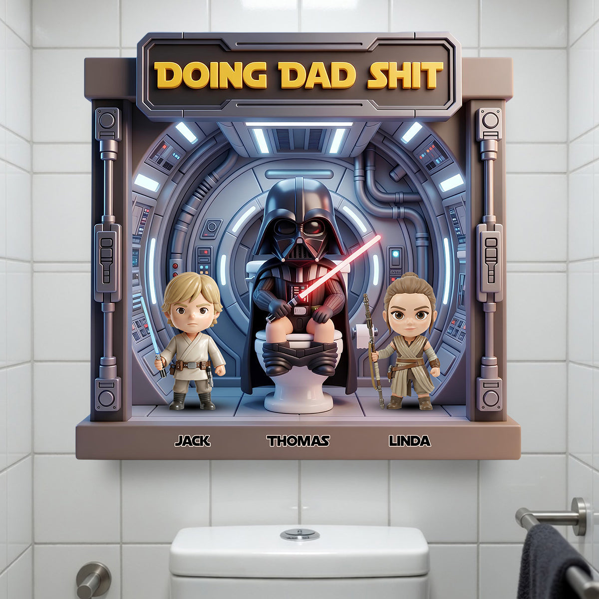 Funny Dad Squad Metal Sign - Personalized Gifts For Dad 04NADT250526
