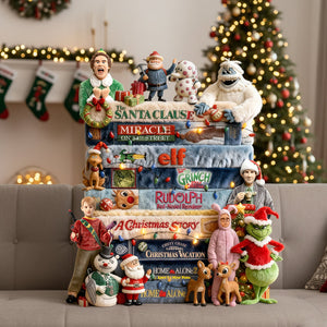 Classic Christmas Collection Stack Pillow, Personalized Christmas Gifts 02qhtn071125