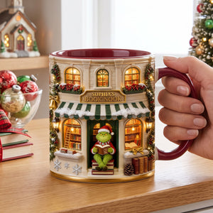 Cozy Winter Bookstore Coffee Mug - Personalized Christmas Gifts For Book Lovers 04pgtn030926