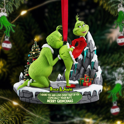 Naughty Green Couple Ornament - Personalized Gift For Couple 02ohlu090925