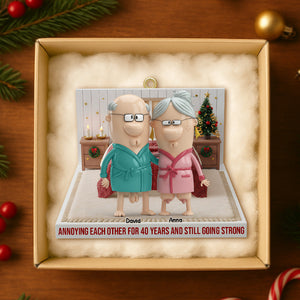 Personalized Funny Gifts For Old Couple Christmas Ornament 03natn021125