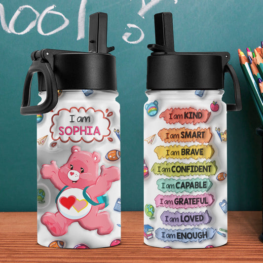 Personalized Gifts For Kid Tumbler, Animal Goes To School 02NAPU180724-Homacus