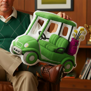 Golf Cart Adventures Pillow - Personalized Gift For Golfers 05OHLU091225