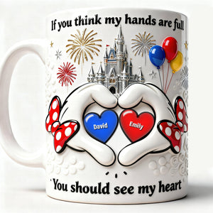 Hands Full Coffee Mug - Personalized Gifts For Mom 03naqn020326
