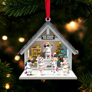 Unicorn Workday Chaos Ornament - Personalized Gifts For Officers 02OHLU151125