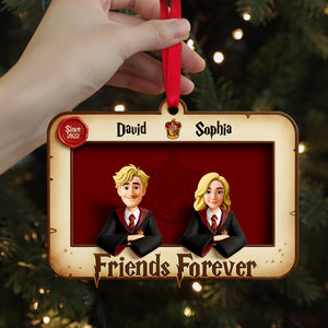 Personalized Gifts For Best Friends, Bestie Acrylic Christmas Ornament 01tolu171025