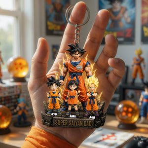 Power Dad Acrylic Keychain - Personalized Father's Day Gifts 01tolu120526