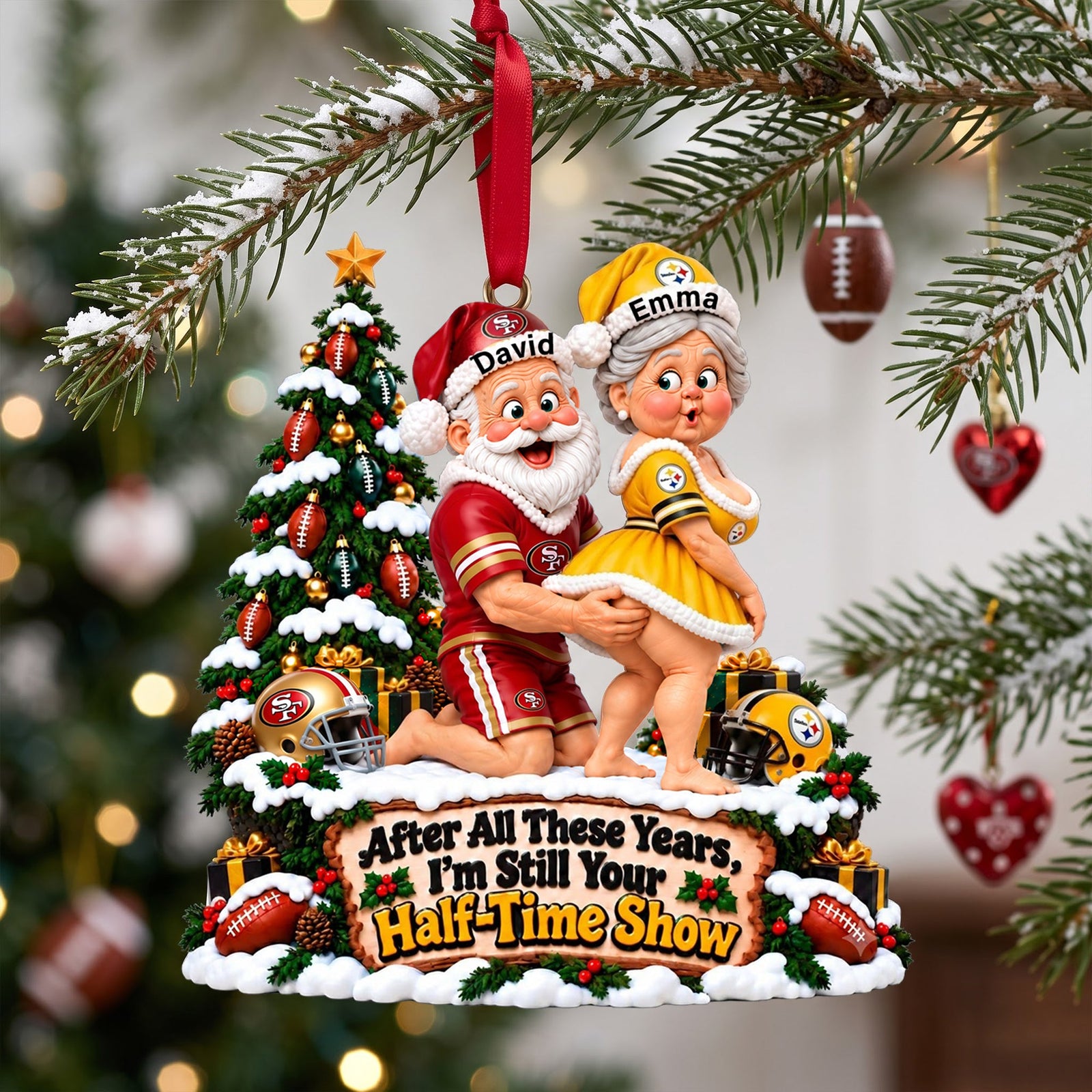 A Lifetime Of Love Old Couple Ornament - Personalized Gift For Sporty Couples 06OHLU061026