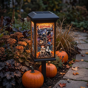 Welcome To The Nightmare Villain Lamp - Personalized Gifts For Halloween Solar Power Garden Lamp 02TYTN190826
