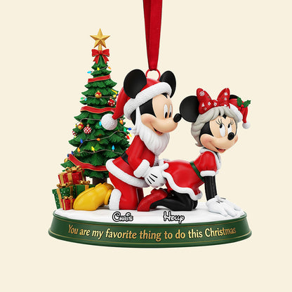 Naughty Claus Couple Christmas Ornament Personalized Gifts For Couple 04OHTA160925