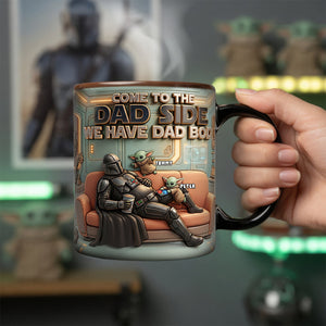 Resting Cosmic Hero Dad Magic Mug, Personalized Gifts For Dad 01qhdh180426