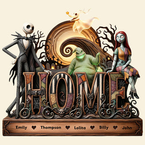 Spooky Family Acrylic Plaque - Personalized Gifts For Family 02padt250326