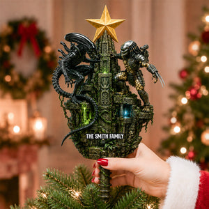 Battle Monster Acrylic Christmas Tree Topper - Personalized Gifts For Christmas 04nadh110826