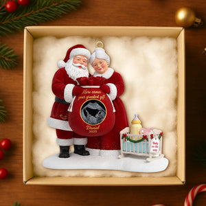 Santa Claus Custom Photo Gifts For Pregnancy Christmas Ornament 05kitn161025