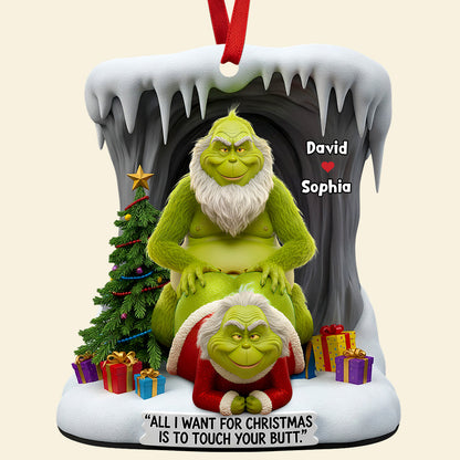 Funny Old Couple Christmas Ornament Personalized Gifts For Couple 01OHDT230925
