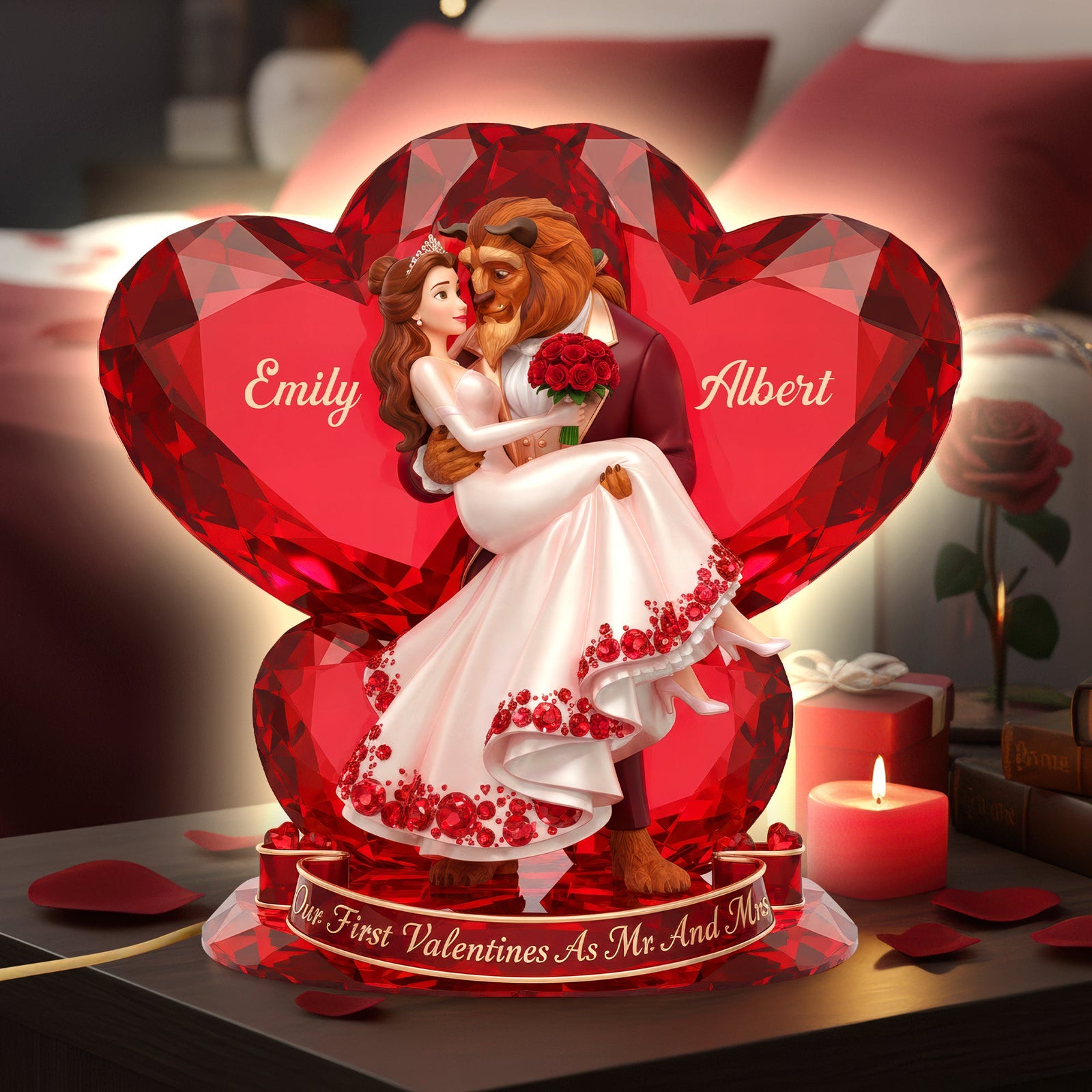Couple's First Valentine Light Box - Personalized Gift For Couples 04NAQN021225