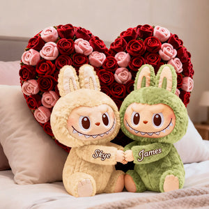 Cute Couple Custom Shaped Pillow - Personalized Gifts For Couple 02nata231225