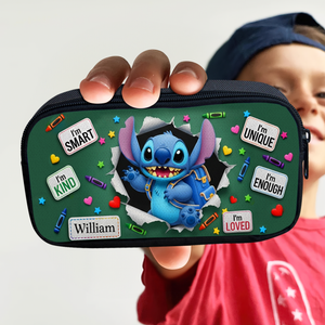 Cute Alien Ready For Class Pencil Case - Personalized Gifts For Kids 04TGLU300725