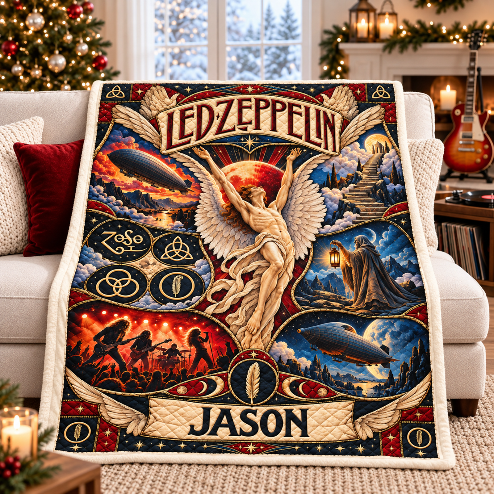 Led Zeppelin Rock Band Blanket - Personalized Gifts For Music Lovers 05haqn121026