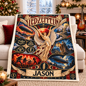 Led Zeppelin Rock Band Blanket - Personalized Gifts For Music Lovers 05naqn121026