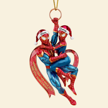 Amazing Couple Hanging Together Ornament, Personalized Gifts For Couple 06qhdt240925